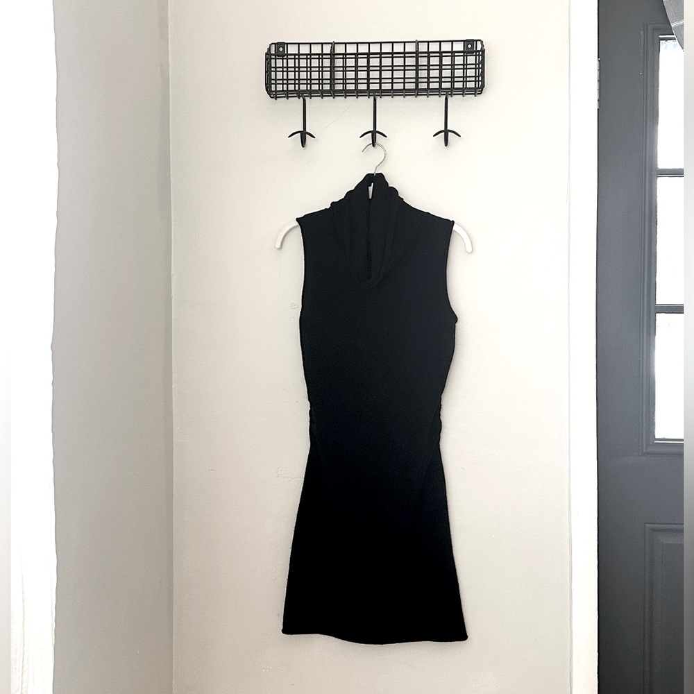 Nicole Miller Wool/Cashmere Black Sweater Dress